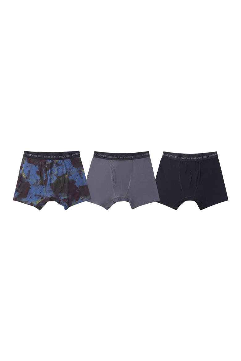 Assorted 3-Pack Boxer Briefs, Main, color, BLACK
