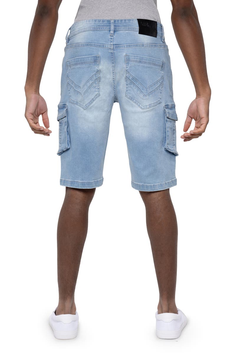 XRAY Denim Cargo Shorts, Alternate, color, Light Blue