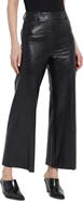 Lysse High Waist Faux Leather Wide Leg Pants