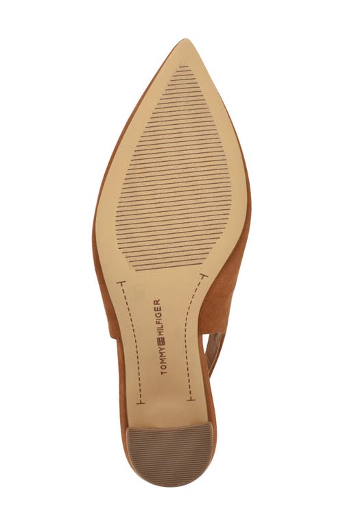 Tommy Hilfiger Azalee Block Heel Slingback Pump In Brown