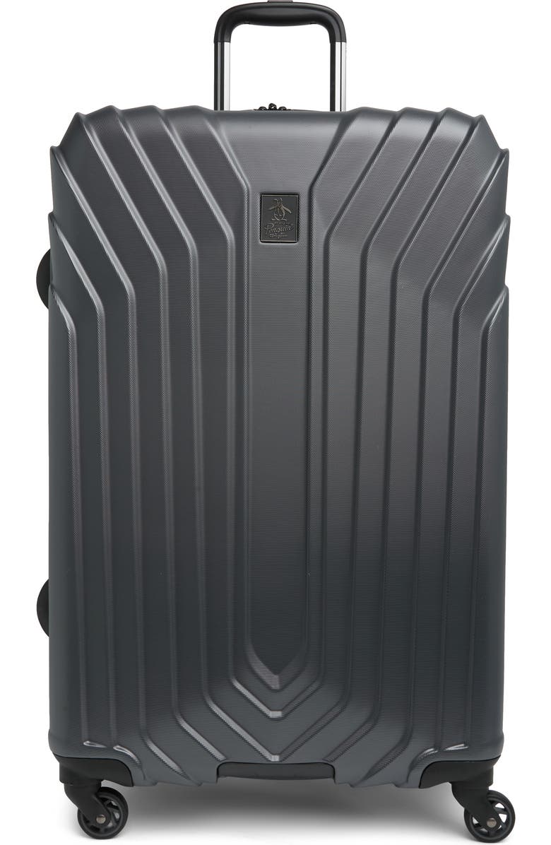 Original Penguin Blake Collection 29" Hardshell Spinner Suitcase, Main, color, Charcoal