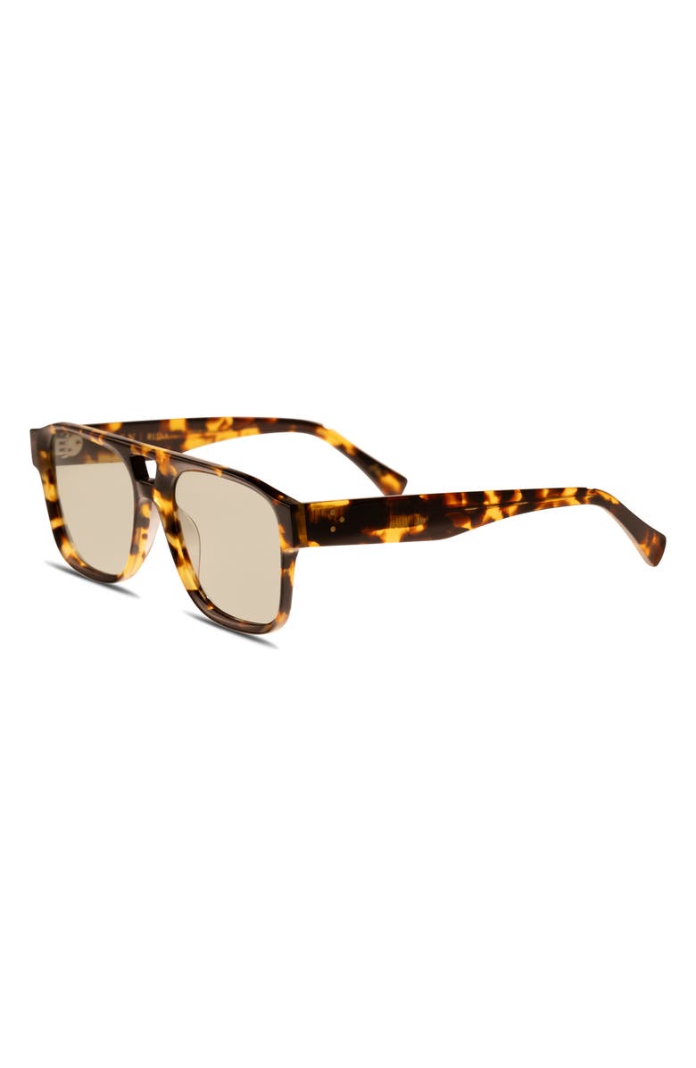 RAEN Rifka 54mm Square Sunglasses, Alternate, color, Scout Tortoise/ Moon Mist