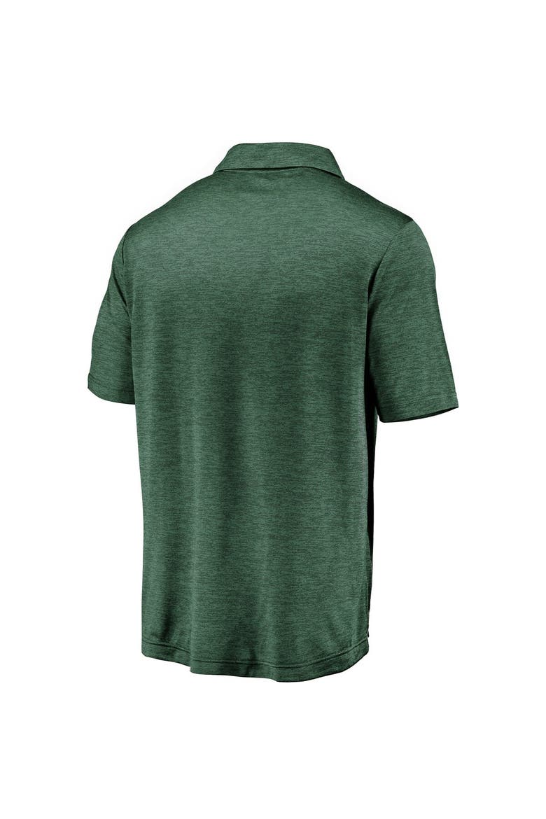 Men's Fanatics Green Miami Hurricanes Primary Logo Striated Polo, Alternate, color, GREEN
