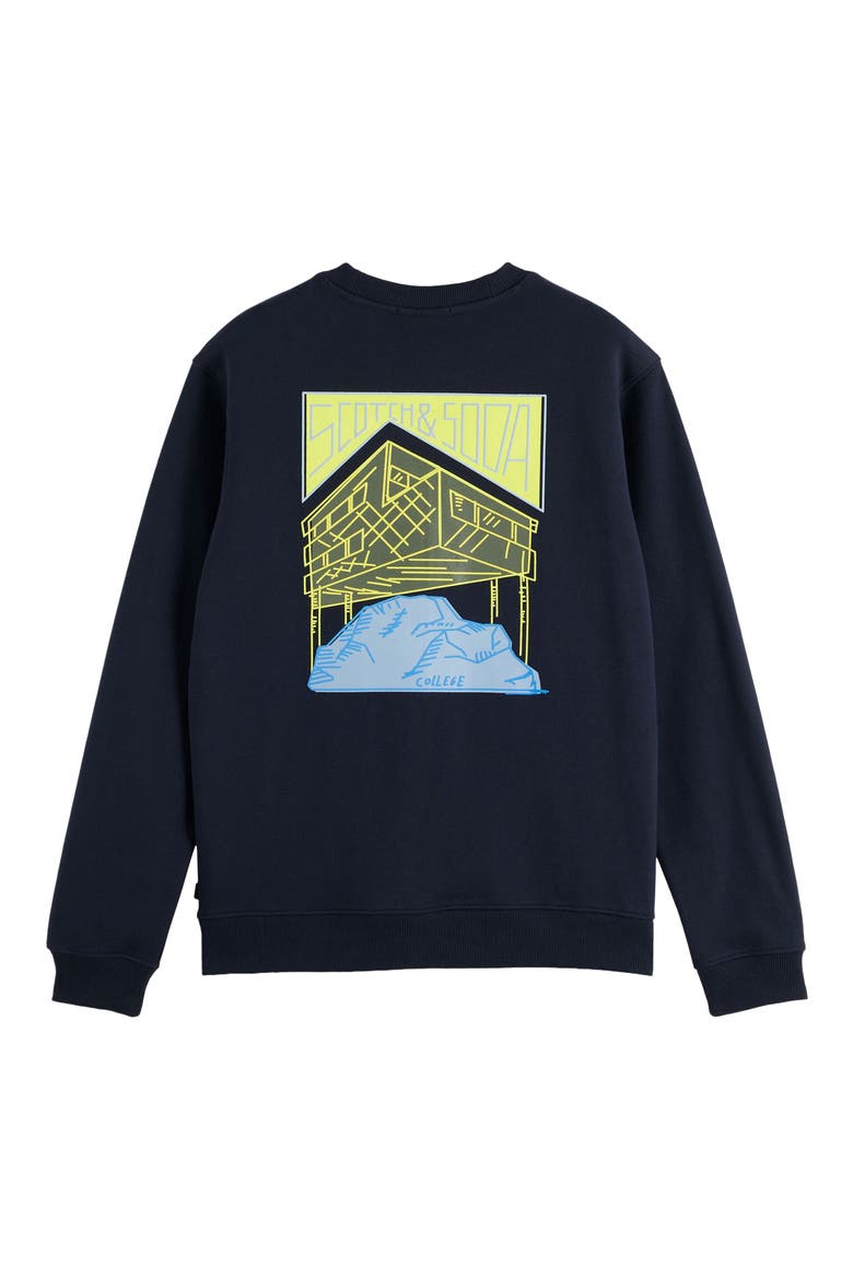 Artwork Logo Sweatshirt, Alternate, color, SKY CAPTAIN