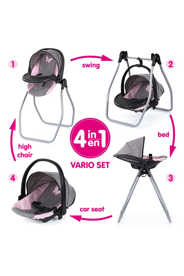 Doll 4-In-1 Vario Care Center Fits 18" Dolls, Ages 3+, Alternate, color, Multicolored