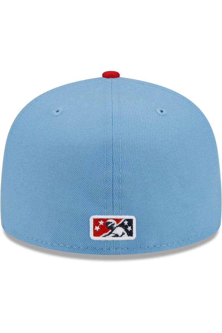 Men's New Era Navy/Red Salem Red Sox Theme Night 59FIFTY Fitted Hat, Alternate, color, Navy