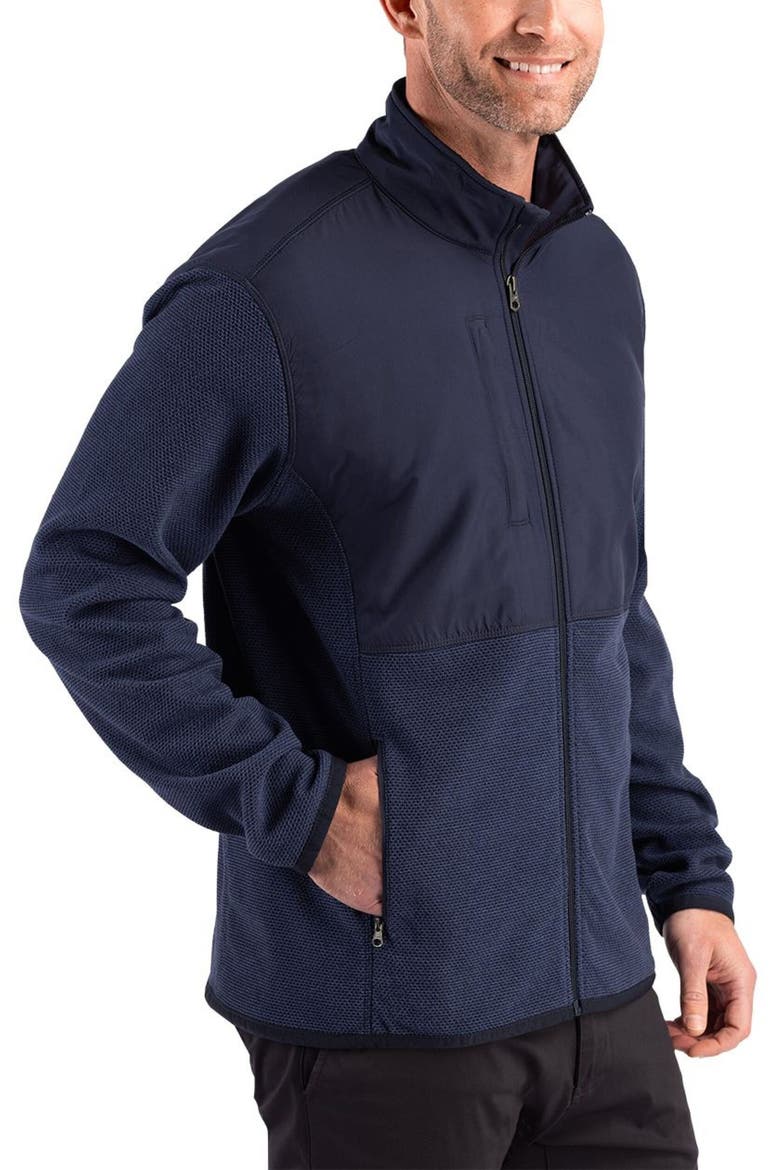 Hunts Point Epic Comfort Mixed Media Jacket, Alternate, color, NAVY BLUE