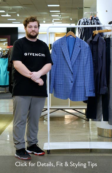 Hartford Classic Fit Plaid Sport Coat