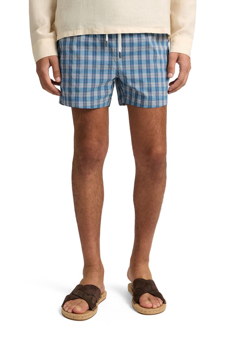 Charles 4" Swim Trunk, Alternate, color, BLUE/WHITE MULT