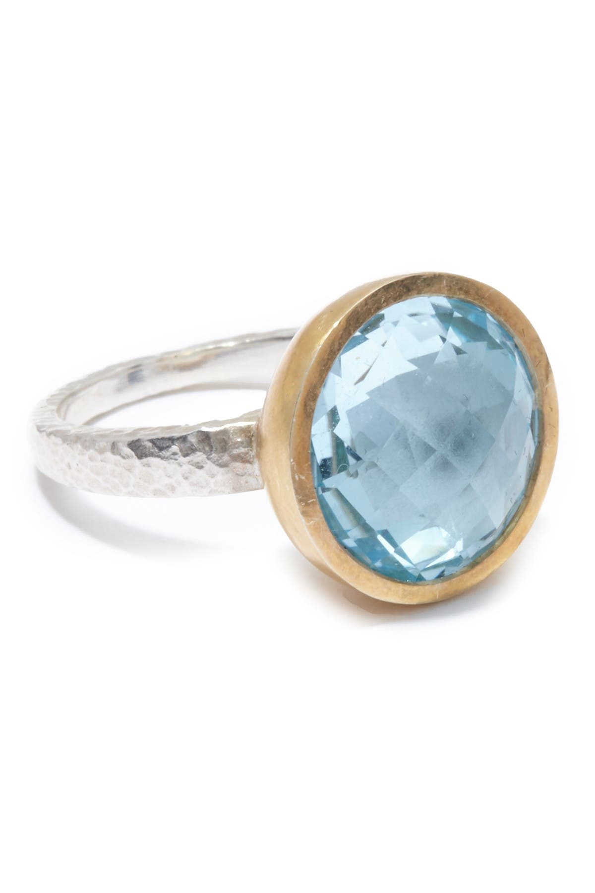 Gurhan 24K Gold & Sterling Silver Two-Tone Blue Topaz Galapagos Ring ...