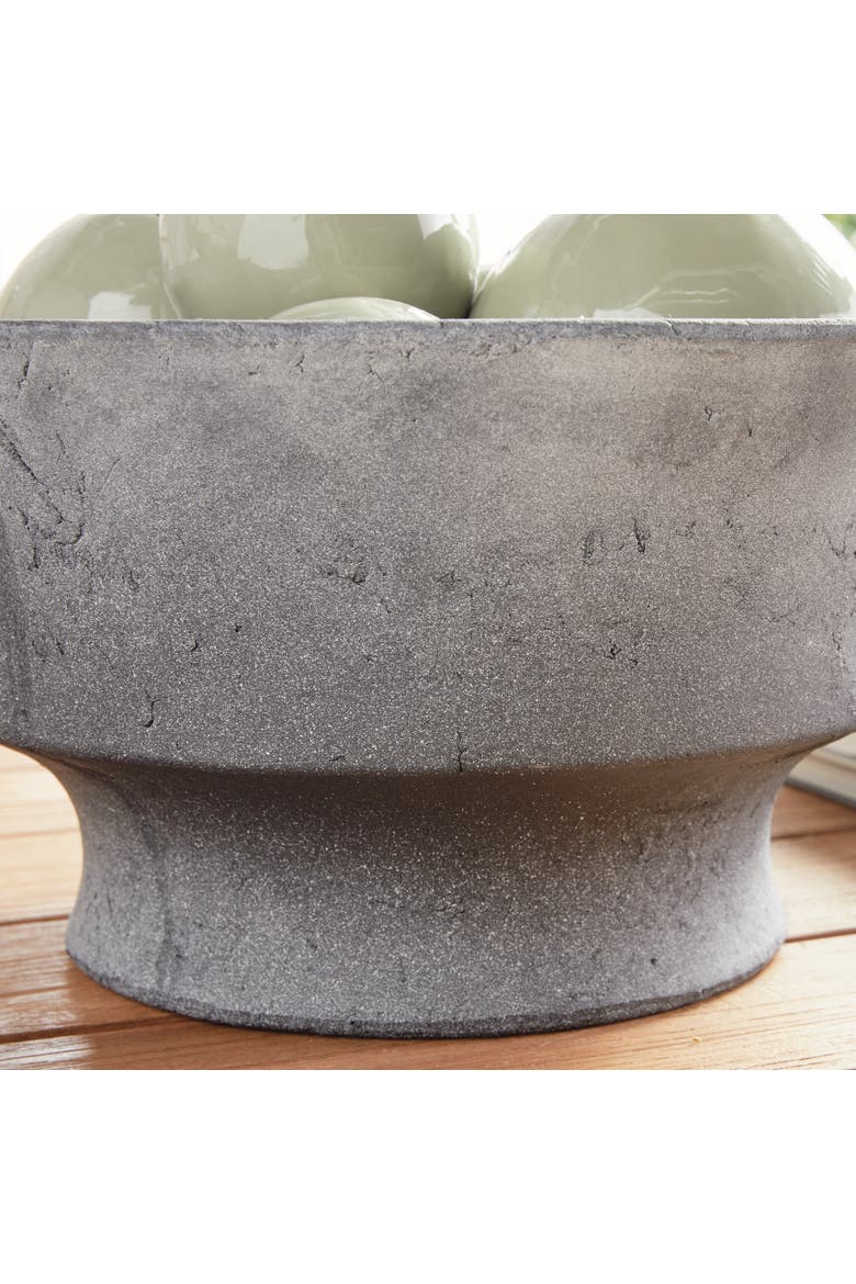 Cedric Decorative Footed Bowl, Alternate, color, Black