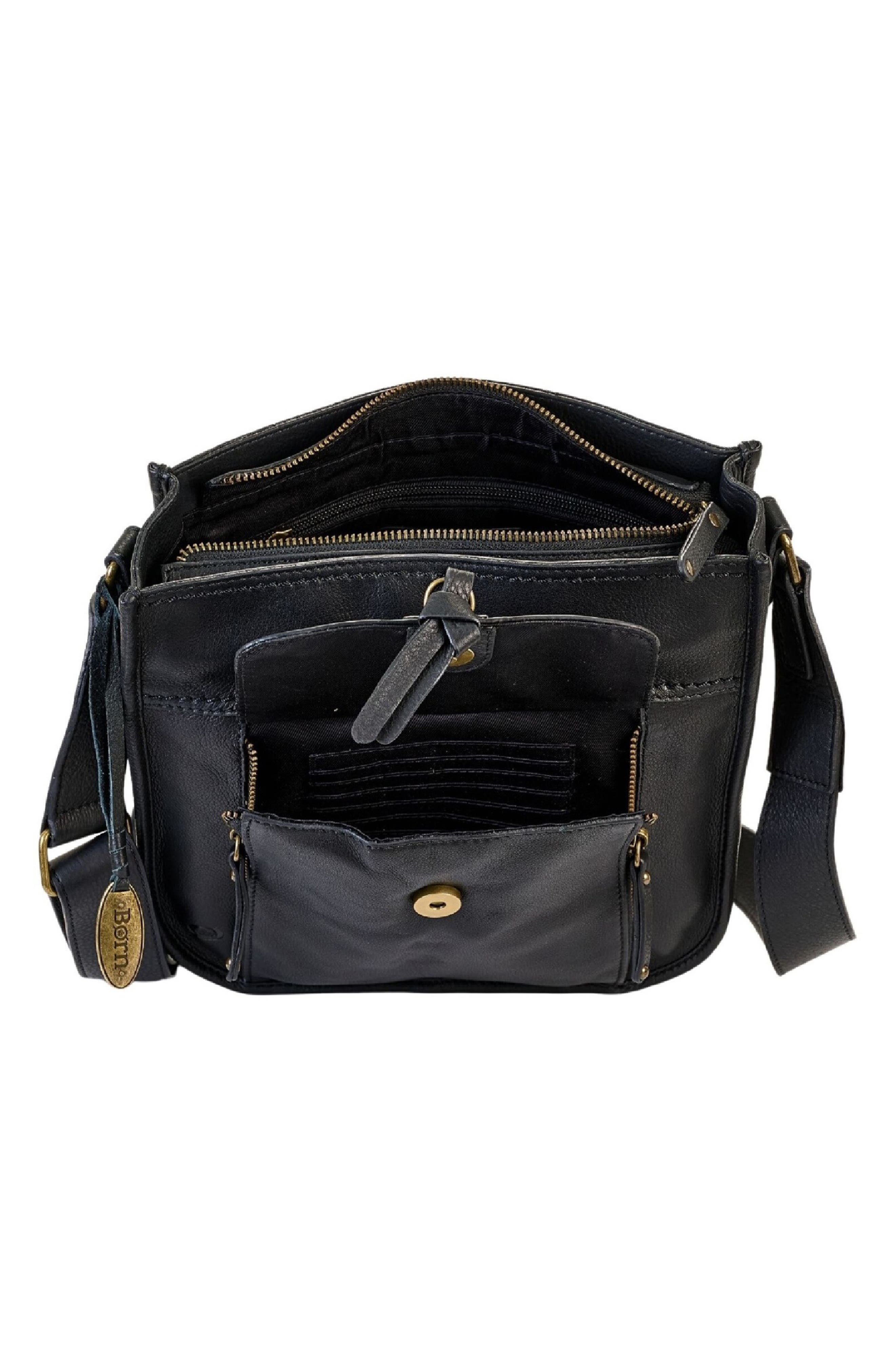 Børn N/S Leather Crossbody Organizer, Alternate, color, 