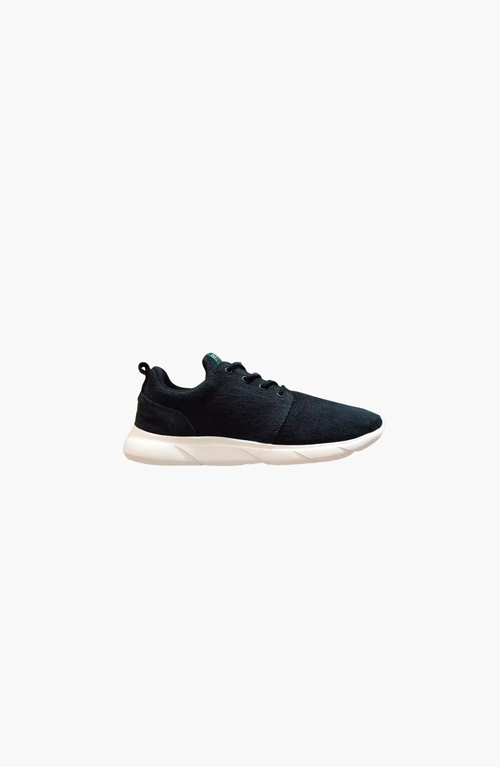 8000kicks Explorer V2 Waterproof Hemp Sneakers In Black And White