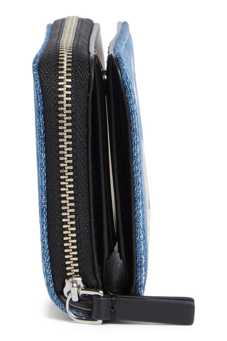 Mini Compact Wallet, Alternate, color, INDIGO MULTI