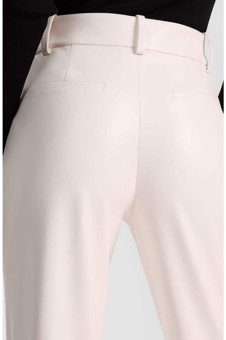 Alexander High Waist Faux Leather Pants, Alternate, color, OFF WHITE