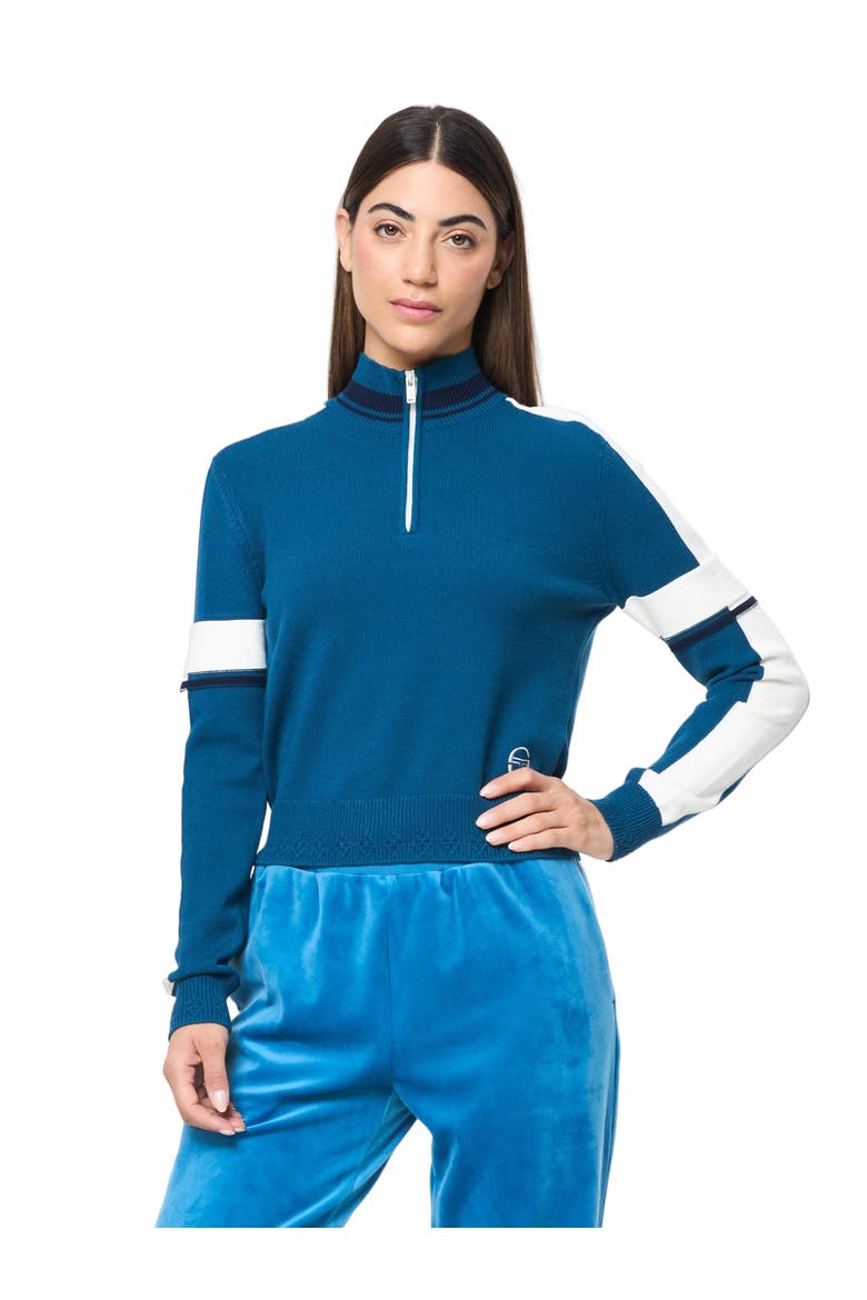 Nota Knit Quarter Zip, Main, color, MYKONOS BLUE