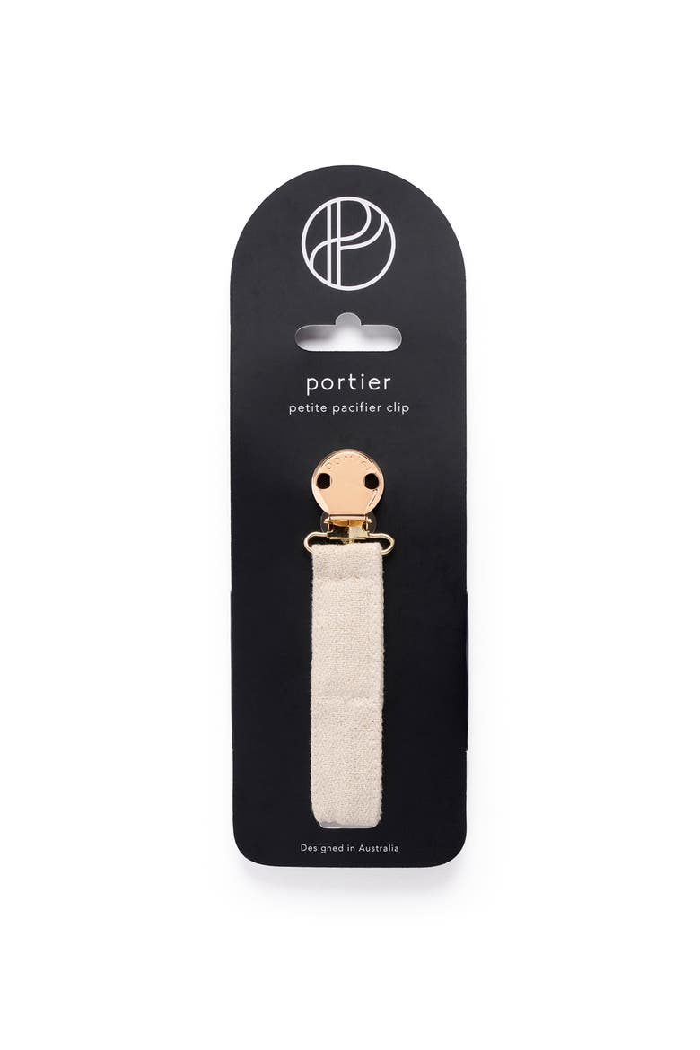 Petite Pacifier Clip, Alternate, color, Ecru