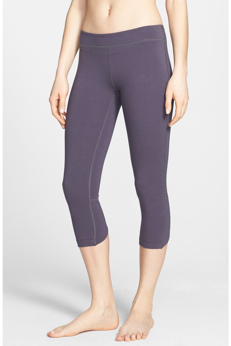 'Full Stripe' Capris, Main, color, GREY STONEHENGE