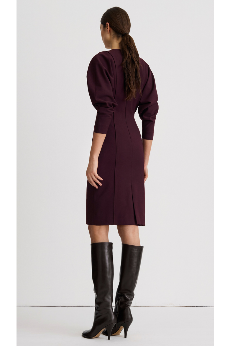 V-Neck Dolman Dress, Alternate, color, Plum