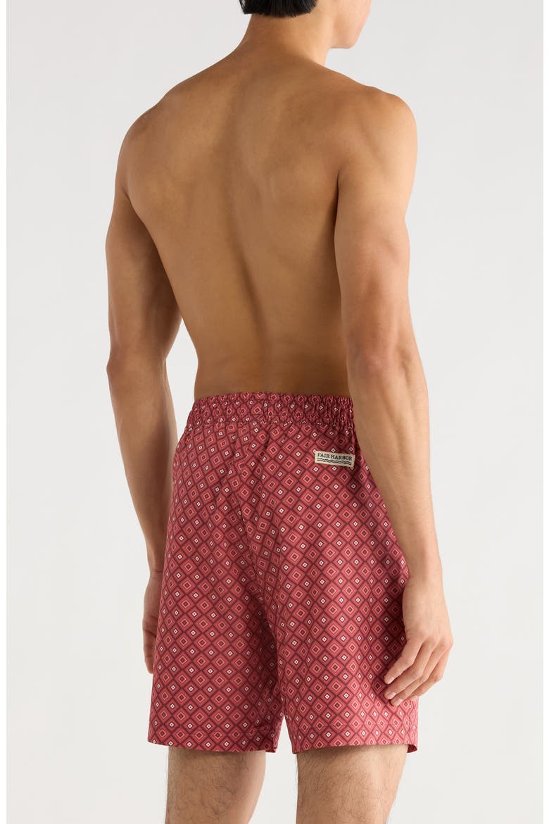 Cruiser Swim Trunks, Alternate, color, RED MOSAIC