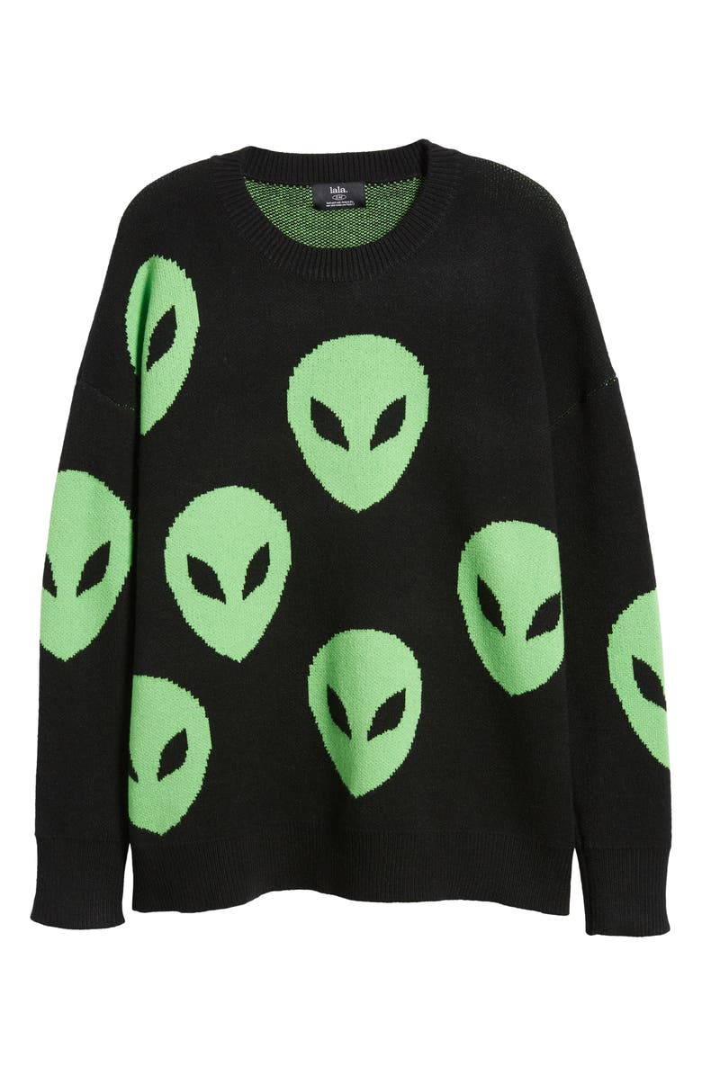 Dressed in Lala Too Cool For You Oversize Sweater, Alternate, color,