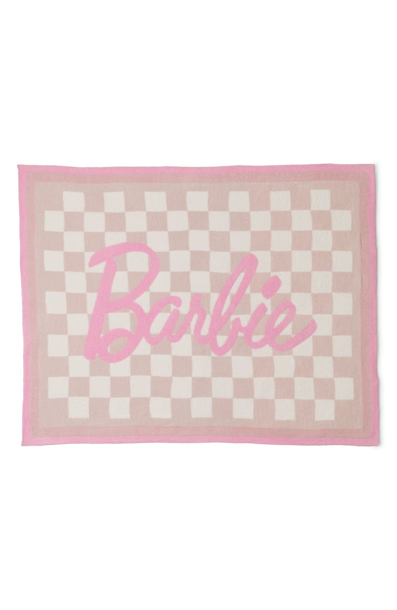 Barefoot Dreams<sup>®</sup> x Barbie CozyChic<sup>®</sup> Checker Throw Blanket, Alternate, color, 