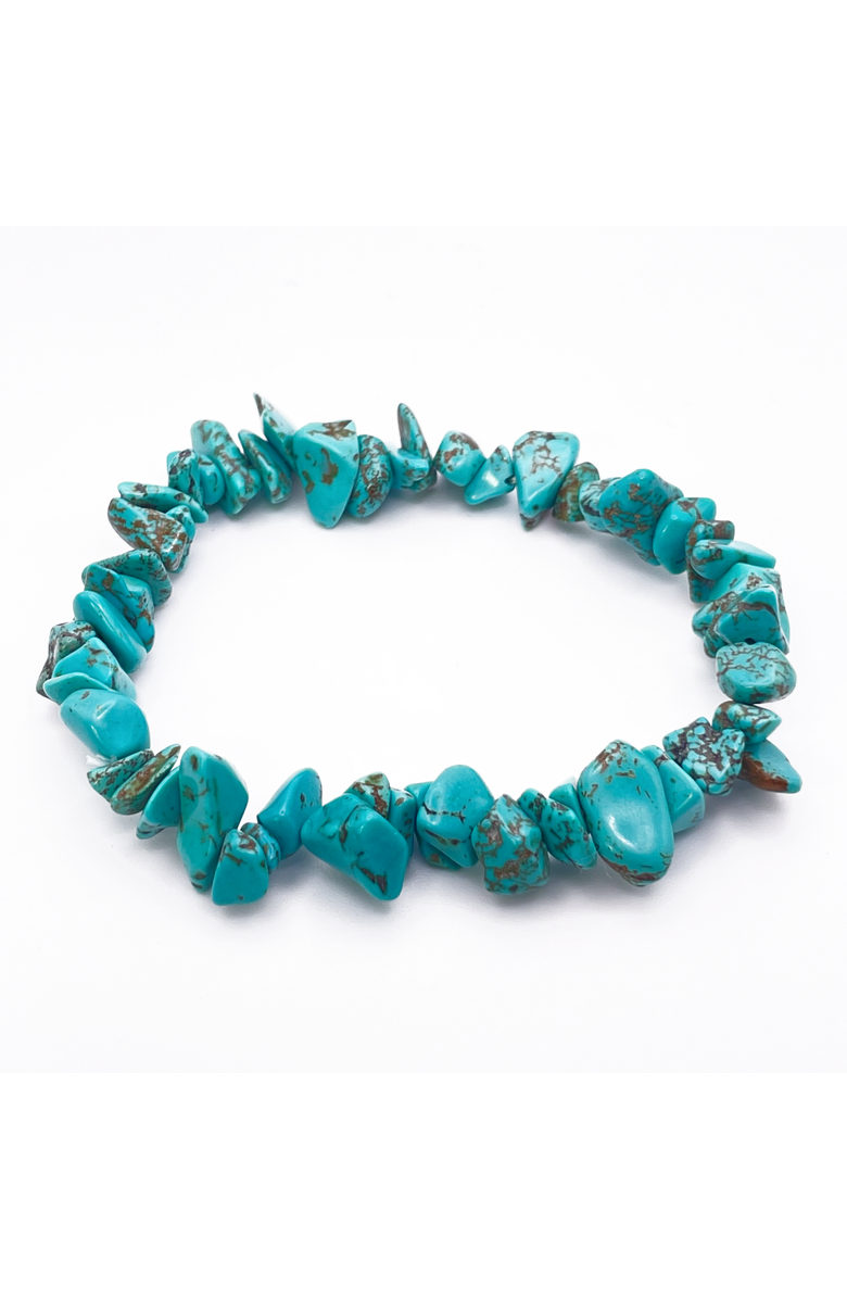Donatello Gian Turquoise Stretch Bracelet, Main, color, Turquoise