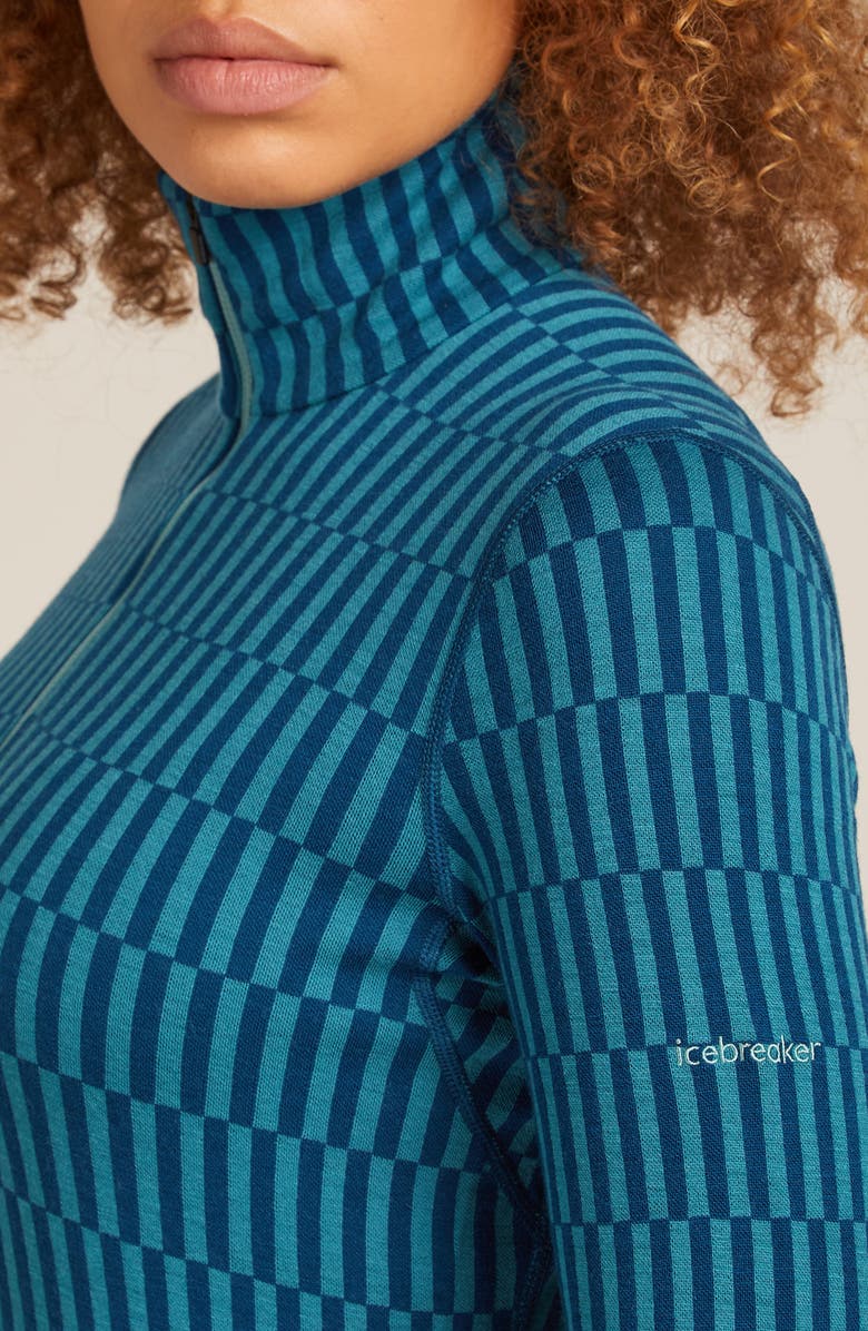 Icebreaker 260 Vertex Merino Wool Half Zip Top, Alternate, color, Topaz/ Atlantis/ J