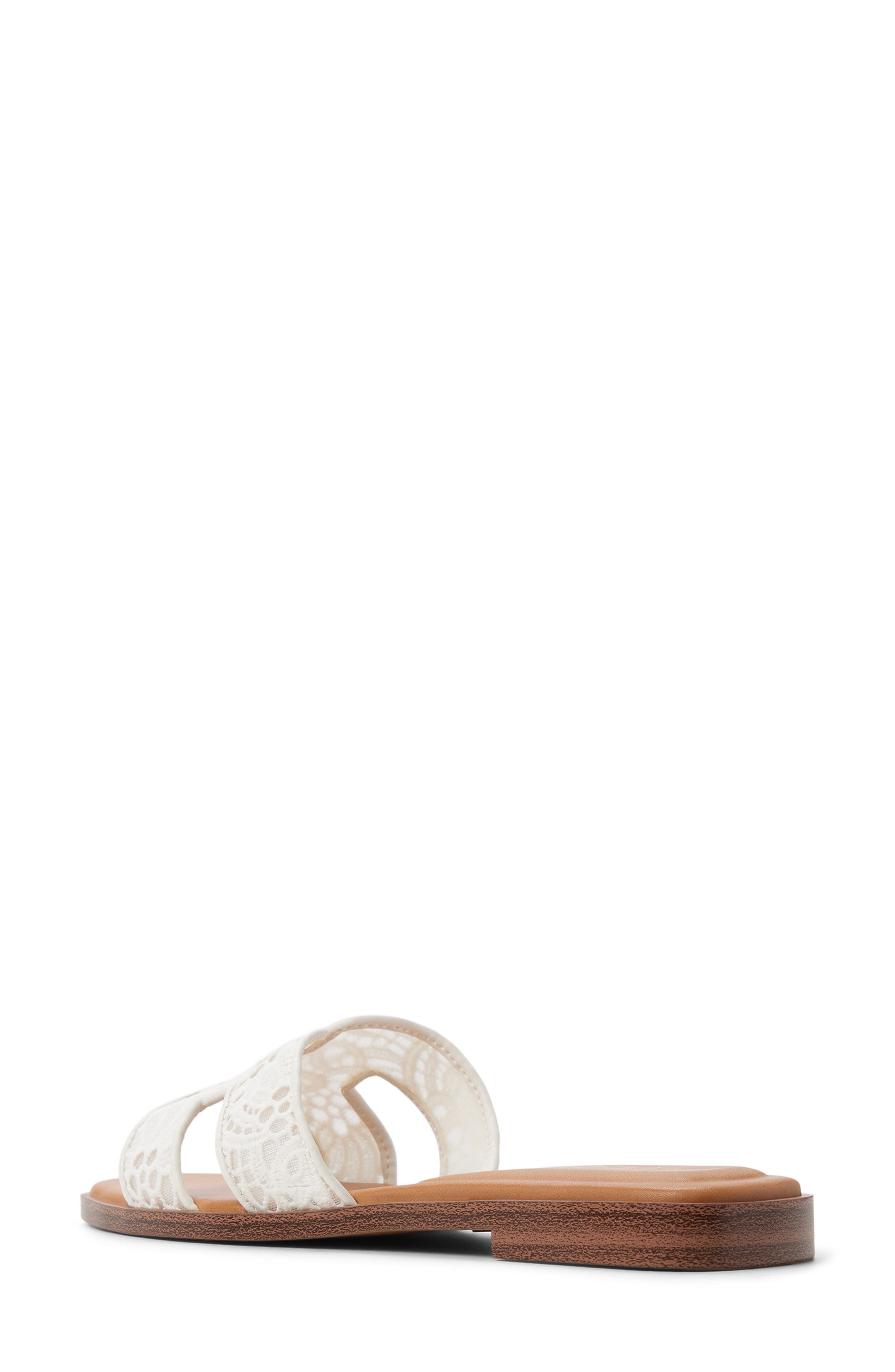ALDO Itsandal Slide Sandal, Alternate, color, White/ Bone