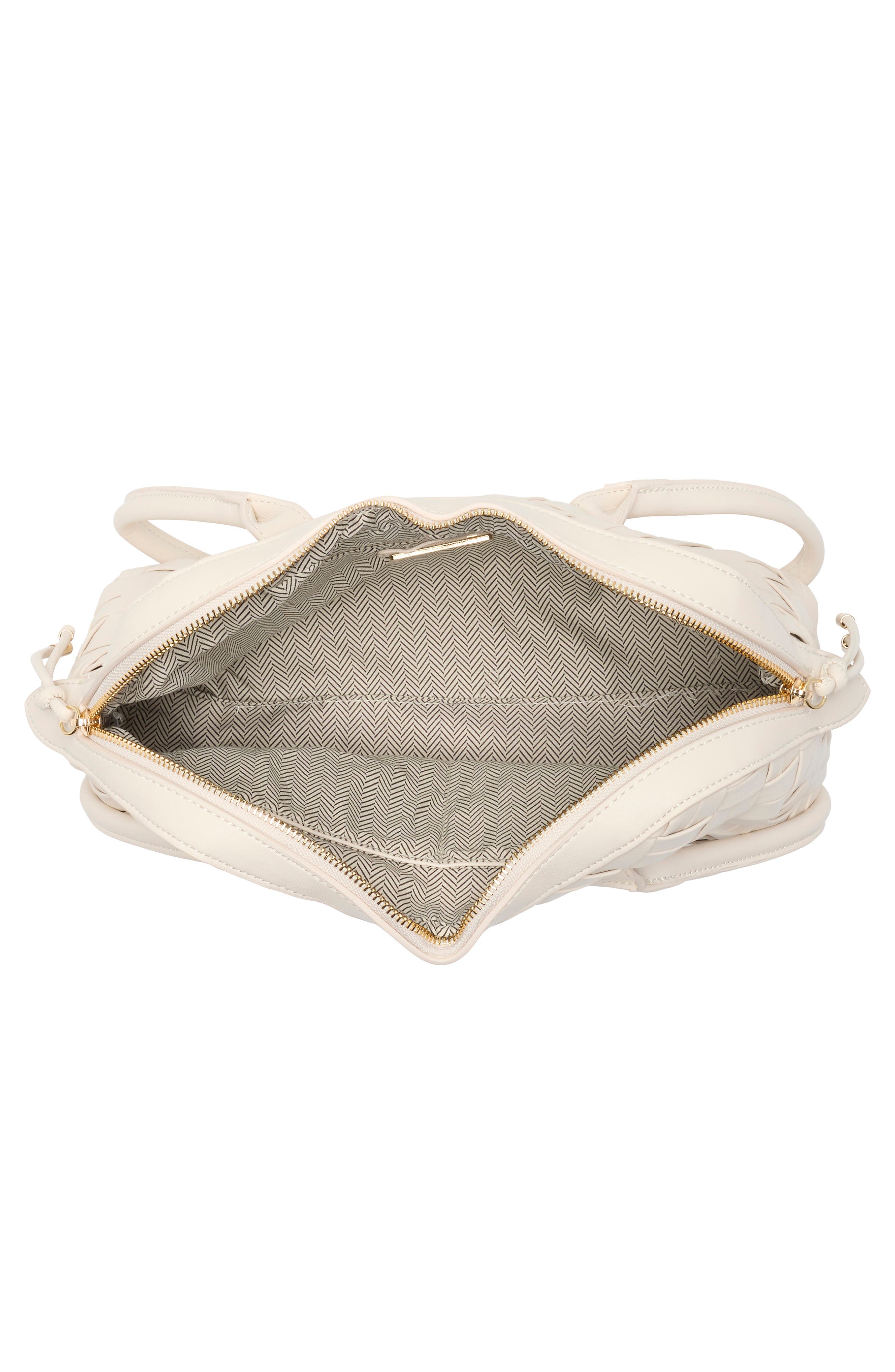 Woven Shoulder Bag, Alternate, color, OATMILK