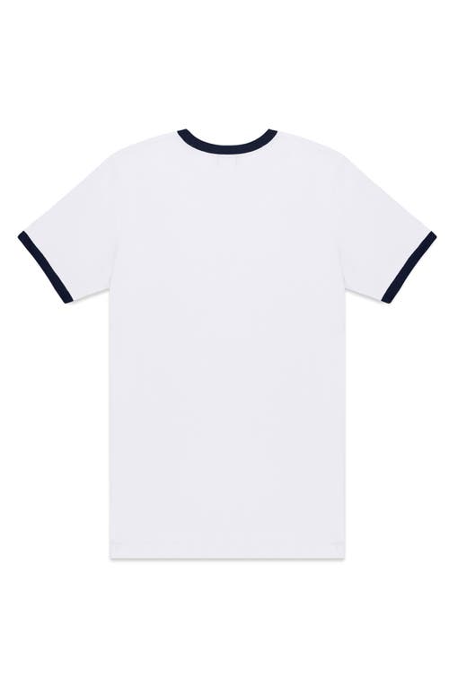 Dalix Mens Astronaut Jersey Ringer Tee In White