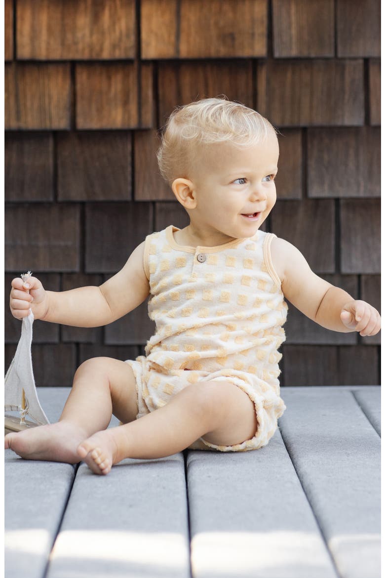 Terry Cloth Tank & Shorts Set, Alternate, color, BUTTERSCOTCH