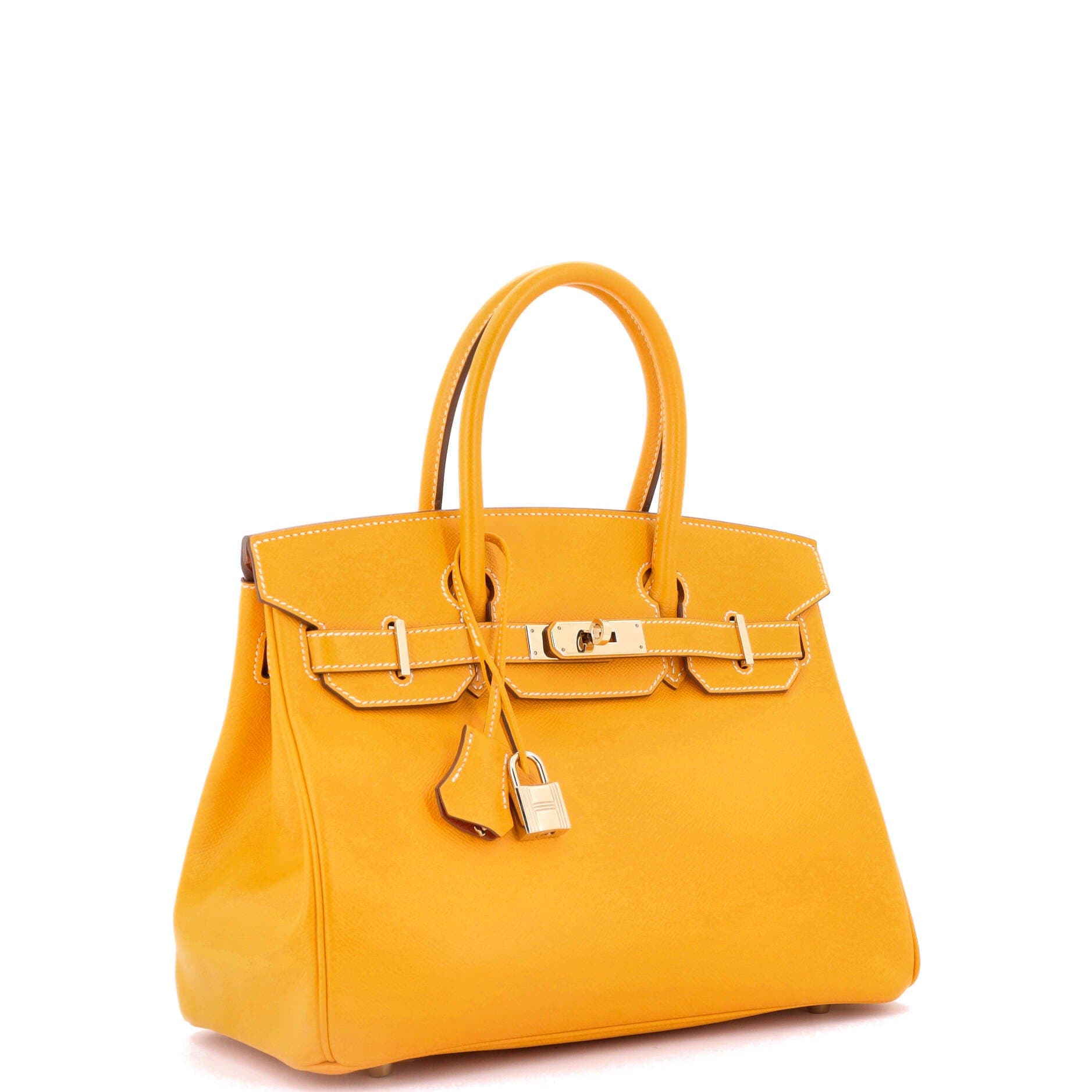 Pre-Owned Hermes Candy Birkin Bag Epsom 30, Alternate, color, Candy - Jaune D
or/Potiron