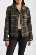 Bernardo Plaid Button-Front Jacket