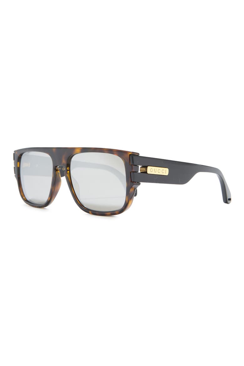 58mm Square Sunglasses, Alternate, color, HAVANA
