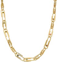 EYE CANDY LOS ANGELES Louisa Paperclip Enamel Necklace