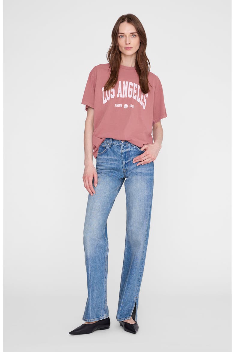 Cade Los Angeles University Tee, Main, color, Earth Red