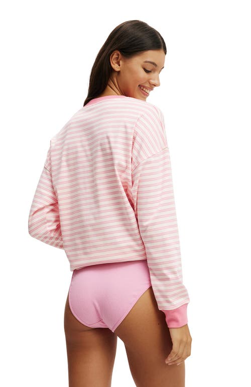 COTTON ON BODY COTTON ON BODY STRIPE LOUNGE LONG SLEEVE