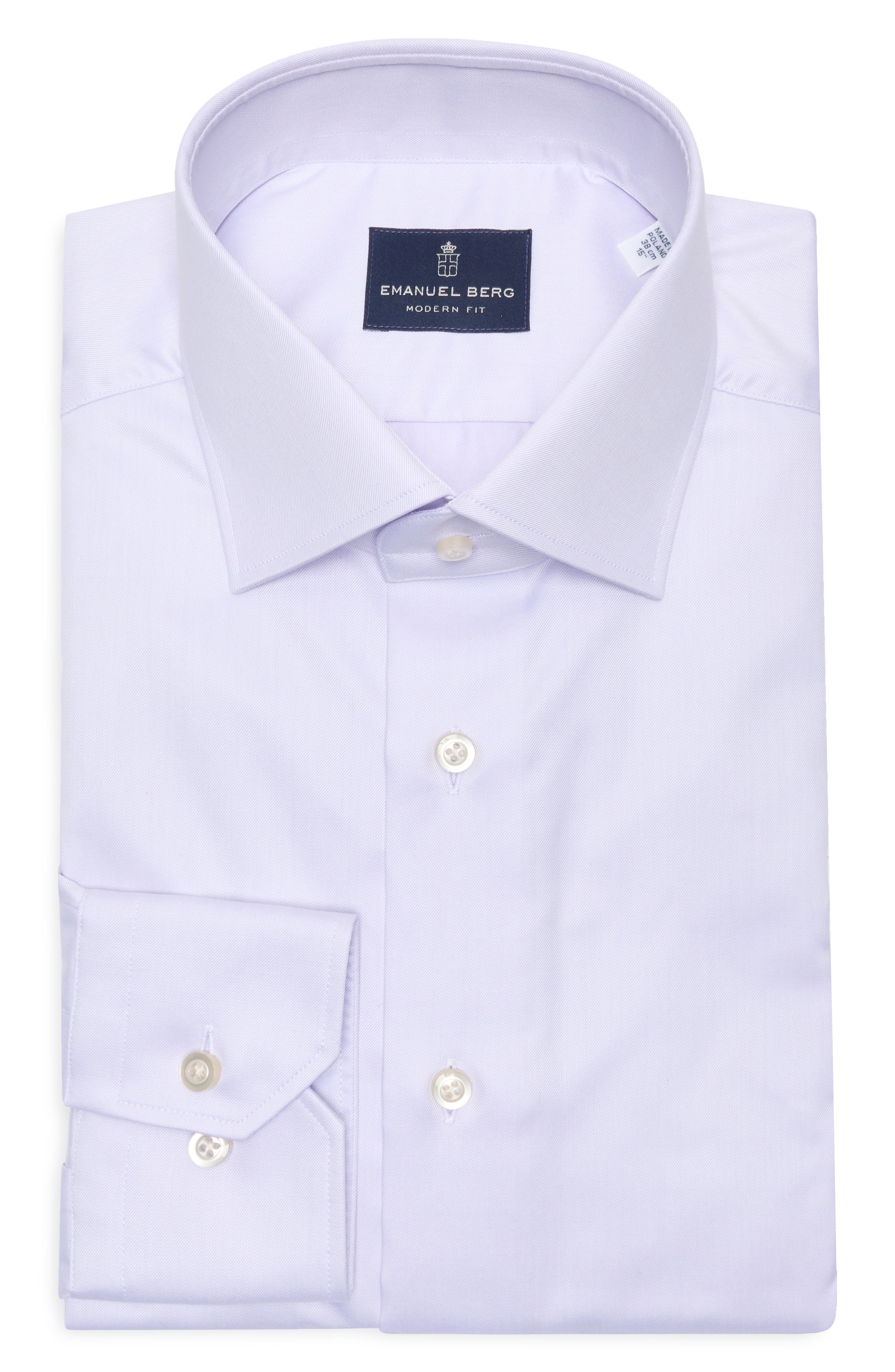 Emanuel Berg Traveller Modern Fit Dress Shirt