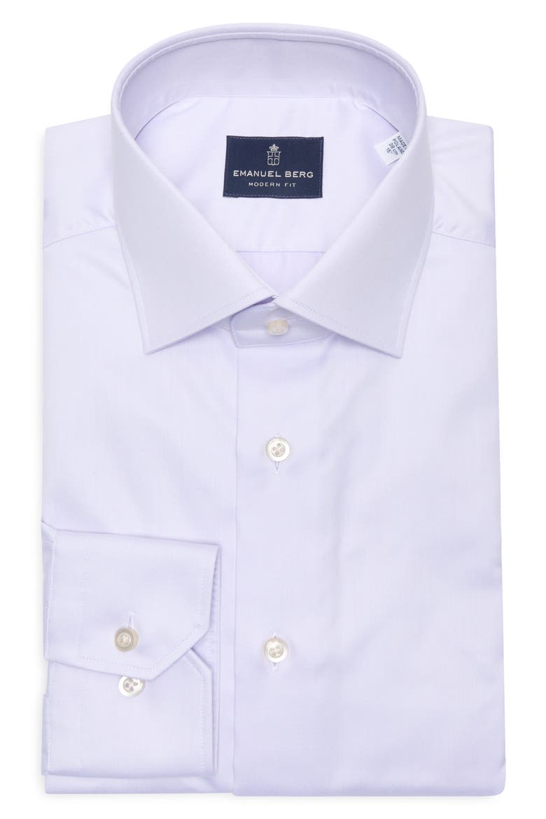 Traveller Modern Fit Dress Shirt, Alternate, color, LIGHT PASTEL PURPLE
