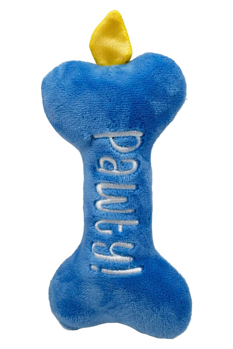 Tiny Tuff It's My Barkday Dog Toy, Alternate, color, BLUE