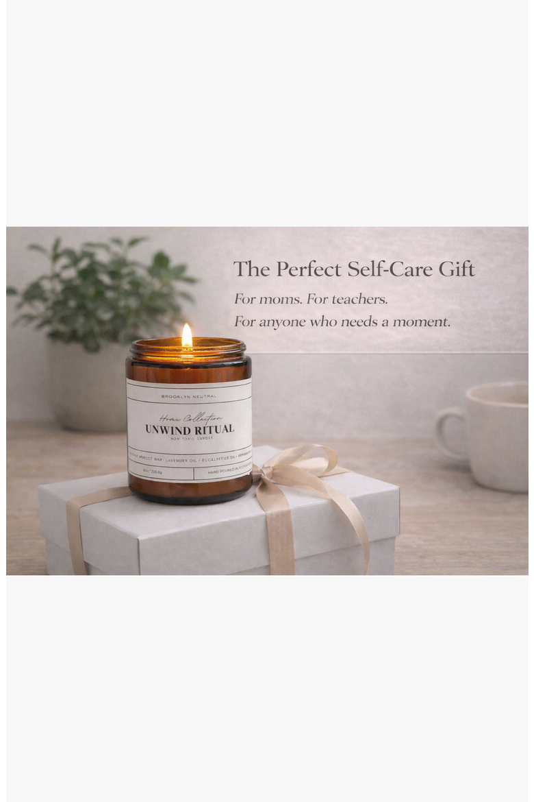 Unwind Ritual: Lavender Non-Toxic Luxury Candle, Alternate, color, None
