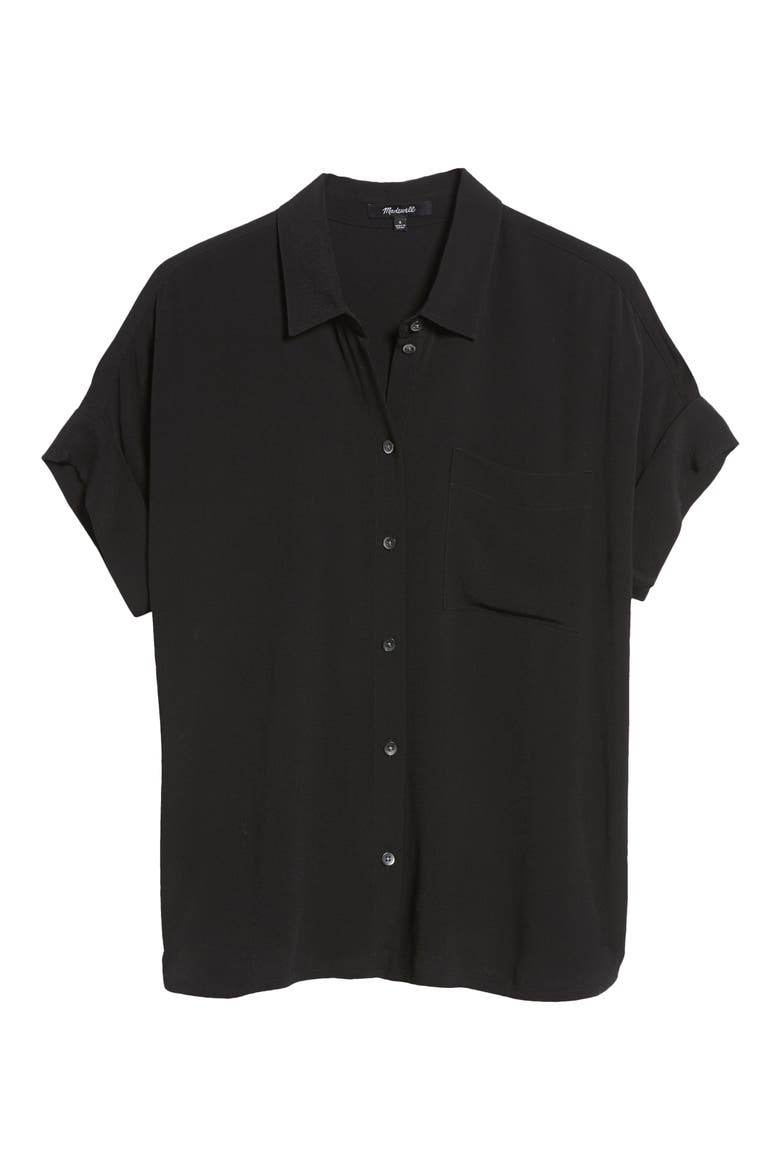 Women's Daily Drapey Shirt, Alternate, color, TRUE BLACK