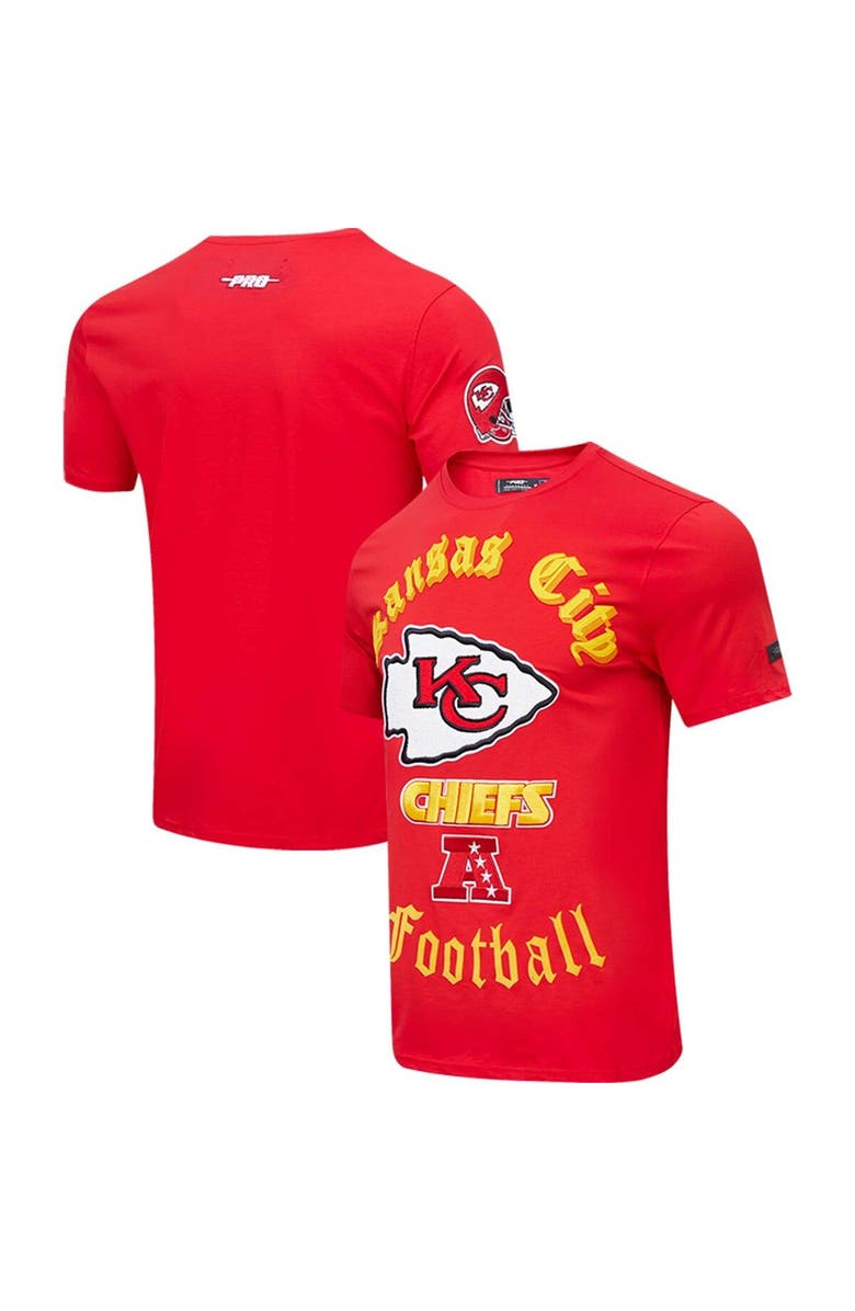 PRO STANDARD Men's Pro Standard Red Kansas City Chiefs Old English T-Shirt, Main, color, Red