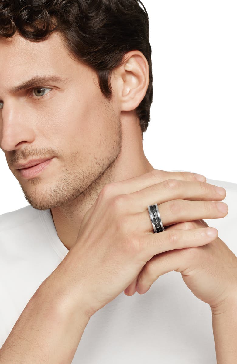 David Yurman Men's Armory Band Ring, Alternate, color,