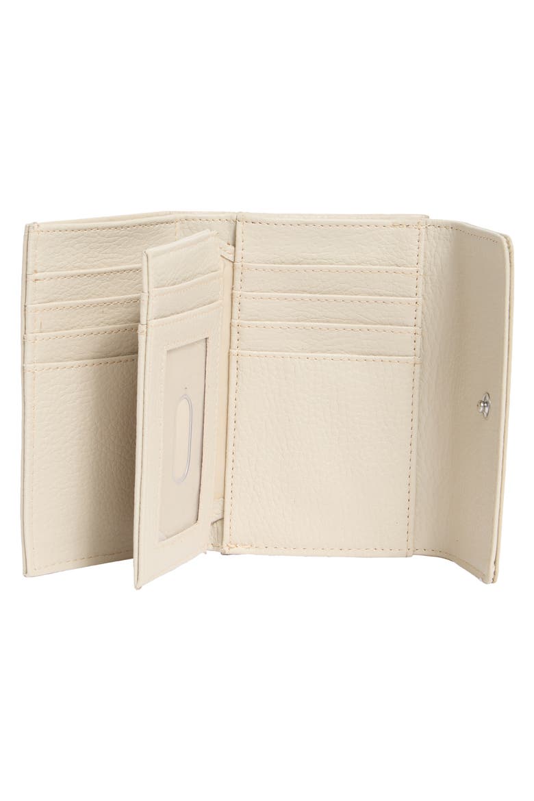 Rio Indexter Trifold Leather Wallet, Alternate, color, PARCHMENT