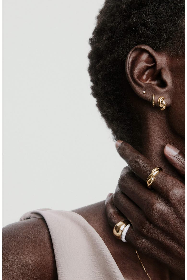 Dôme Brioche Ring, Alternate, color, 18k Gold Vermeil