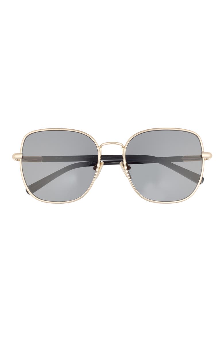 Uptown 58mm Polarized Round Sunglasses, Main, color, GOLD/ SMOKE POLARIZED