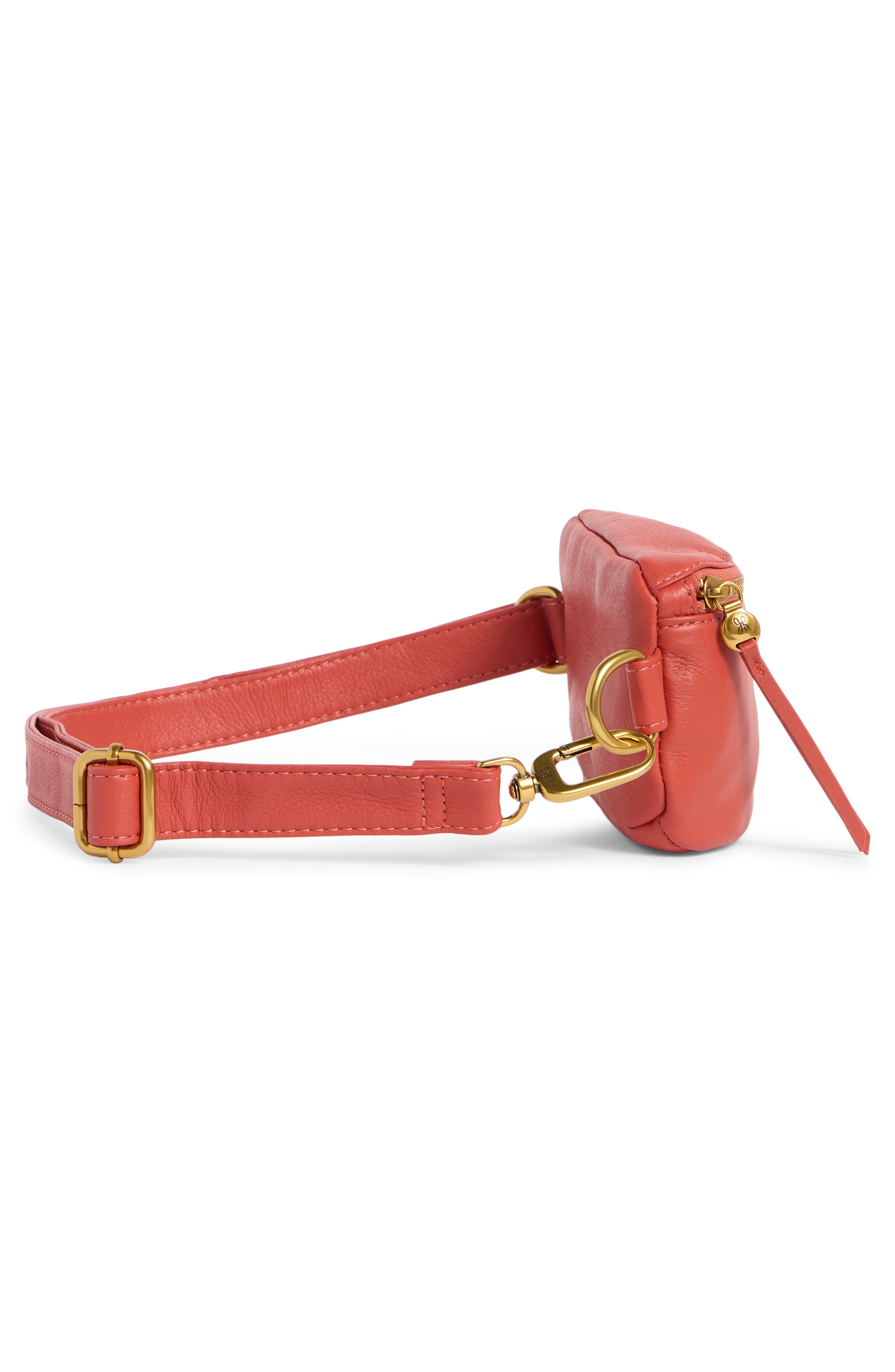 HOBO Fern Leather Belt Bag, Alternate, color, Red Clay
