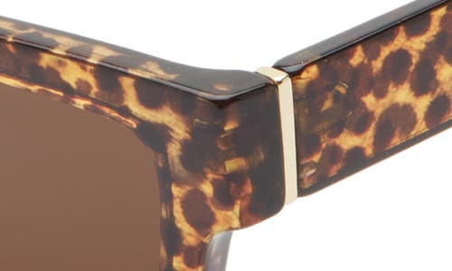 Bp. Super Slim Rectangular Sunglasses In Brown